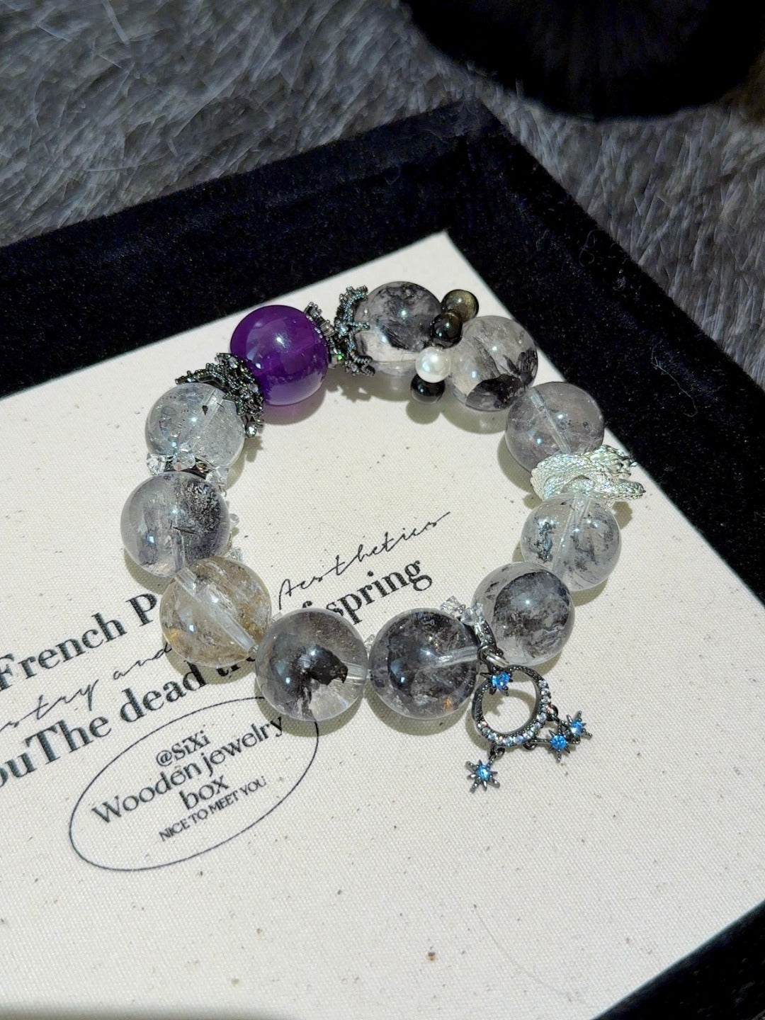 ▫️▪️ Shining amethyst bracelet
